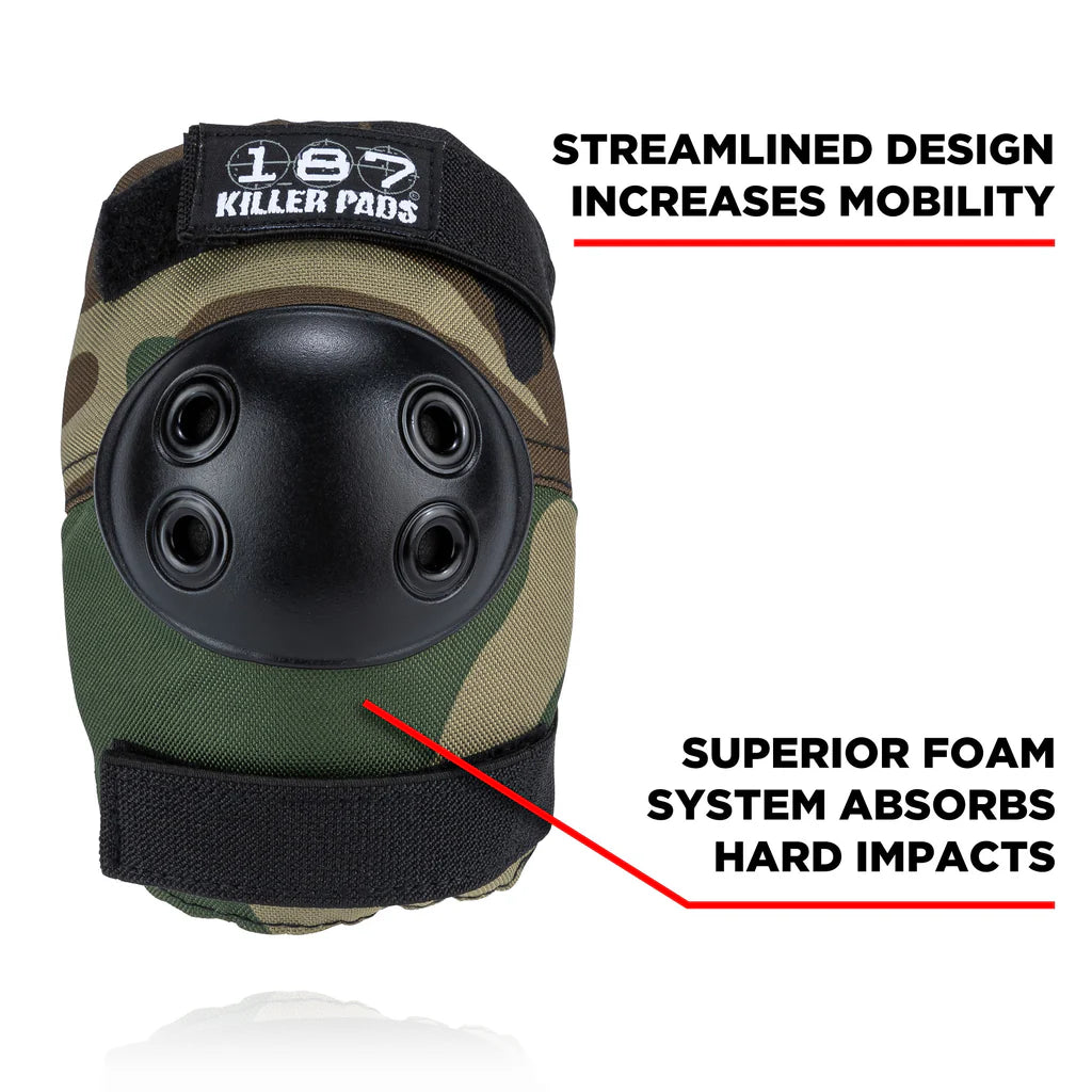 187 Killer Pads 6 Pack Skateboarding Pad Set Camo