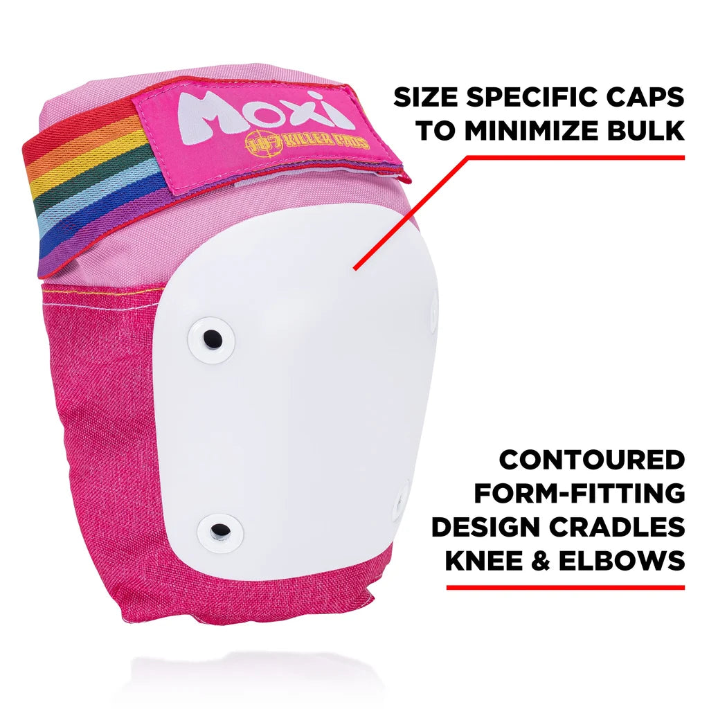 187 Killer Pads 6 Pack Skateboarding Pad Set Moxi Pink