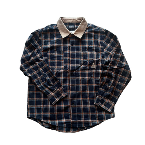 Theories Cascadia Cord Flannel Collared Flannel - Black