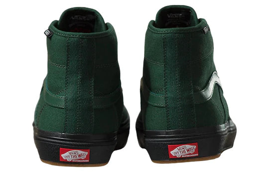 Vans Crockett High Dark Green Black Shoes