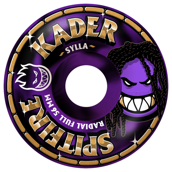 Spitfire Wheels Formula 4 Radial Full 56mm 99A Sylla Rolly Black Purple Swirl