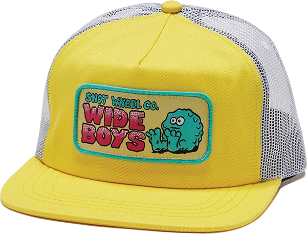 Snot Hat Wide Boys Classic Trucker Hat Yellow