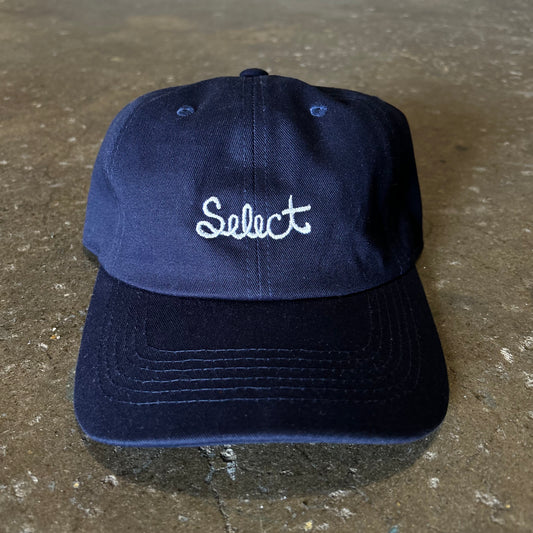 Select Hat Script Logo Navy