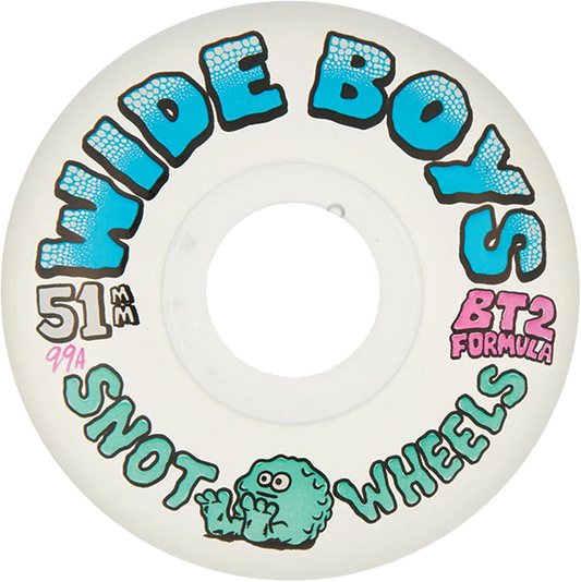 Snot Wheels Wide Boys 51mm 99A Clear Blue