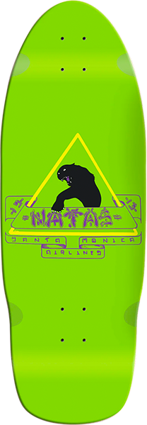 SMA Skateboard Deck Natas Kaupas Panther Reissue Green Dip 10.0