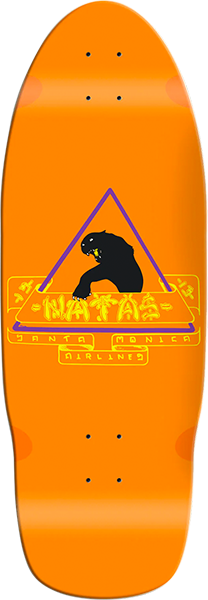 SMA Skateboard Deck Natas Kaupas Panther Reissue Orange Dip 10.0
