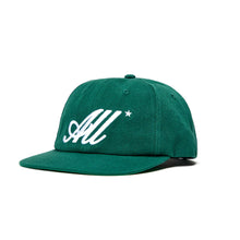 Load image into Gallery viewer, ALLTIMERS ALL CAP HAT FOREST GREEN SELECT SKATE SHOP HOUSTON TEXAS SLCTH.SHOP NEAR ME ALL*...timers   Embroidered   One size fits all snapback 