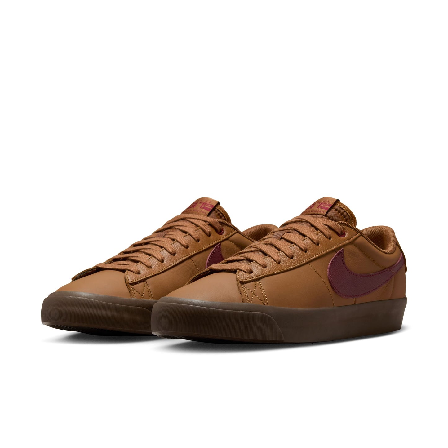 Nike SB Zoom Blazer Low Pro GT Light British Tan Dark Team Red Shoes