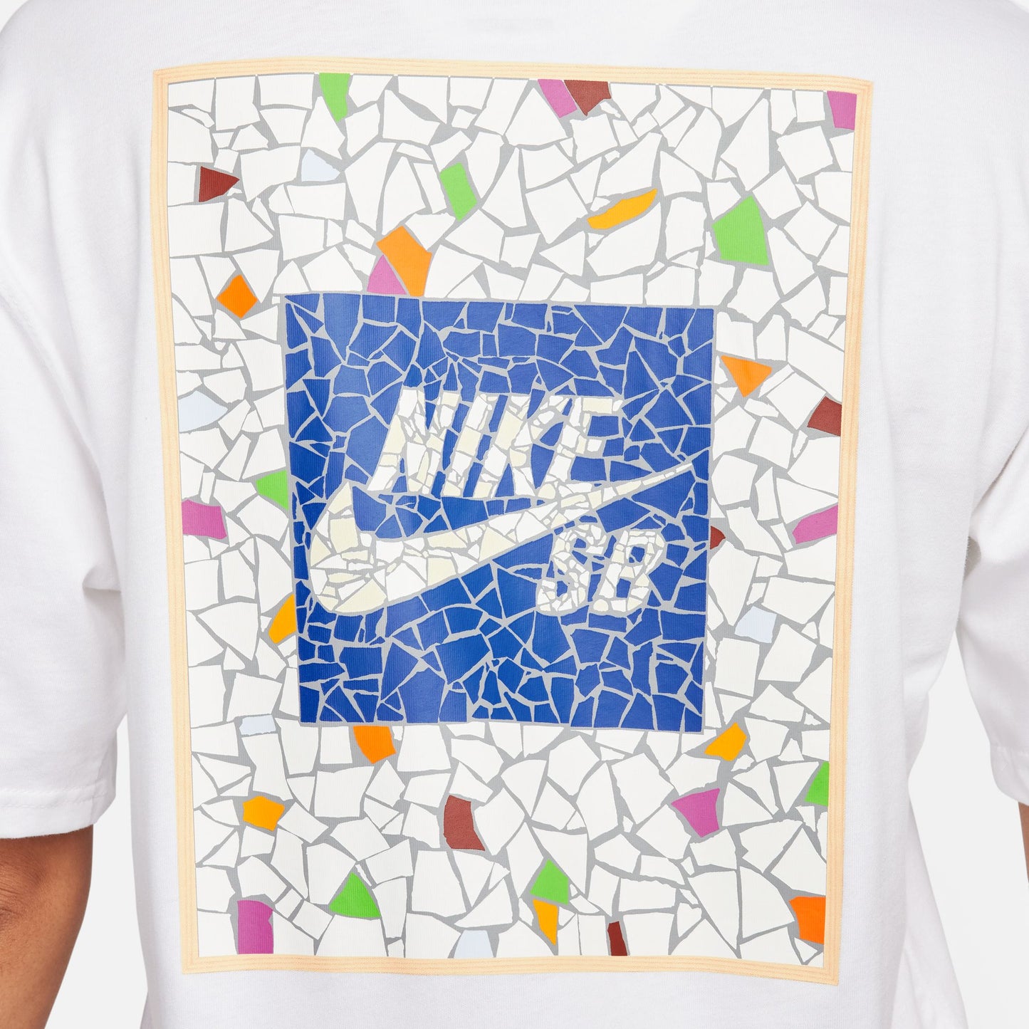 Nike SB Mosaic Skate T-Shirt White