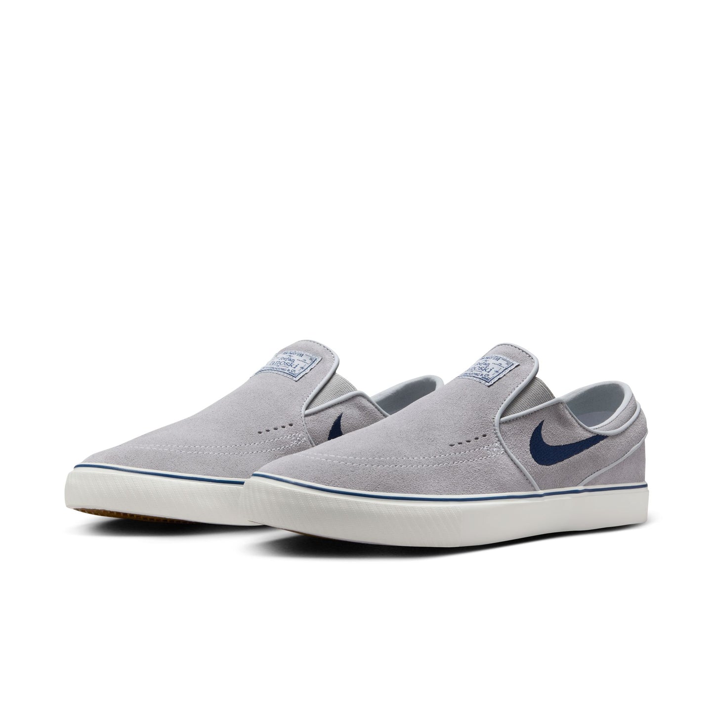 Nike SB Zoom Janoski+ Slip Wolf Grey Navy Shoes