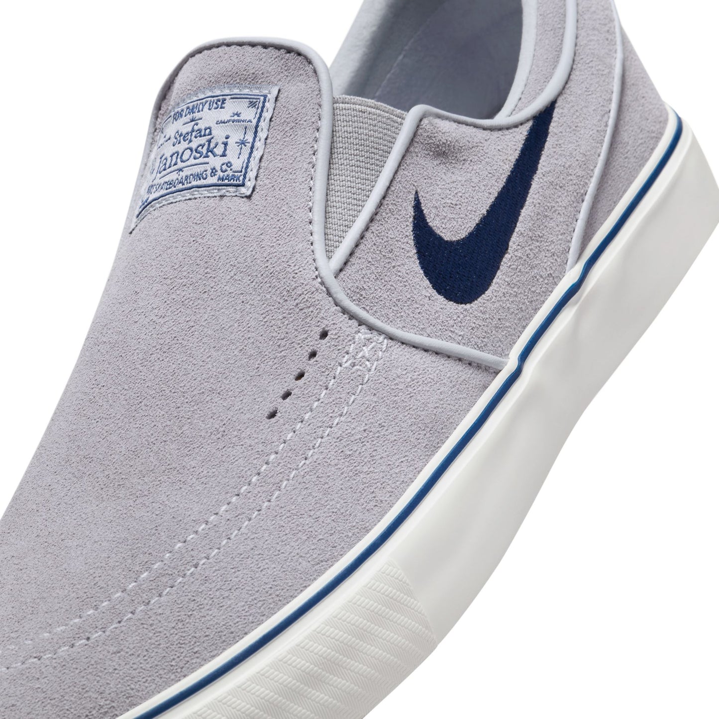 Nike SB Zoom Janoski+ Slip Wolf Grey Navy Shoes