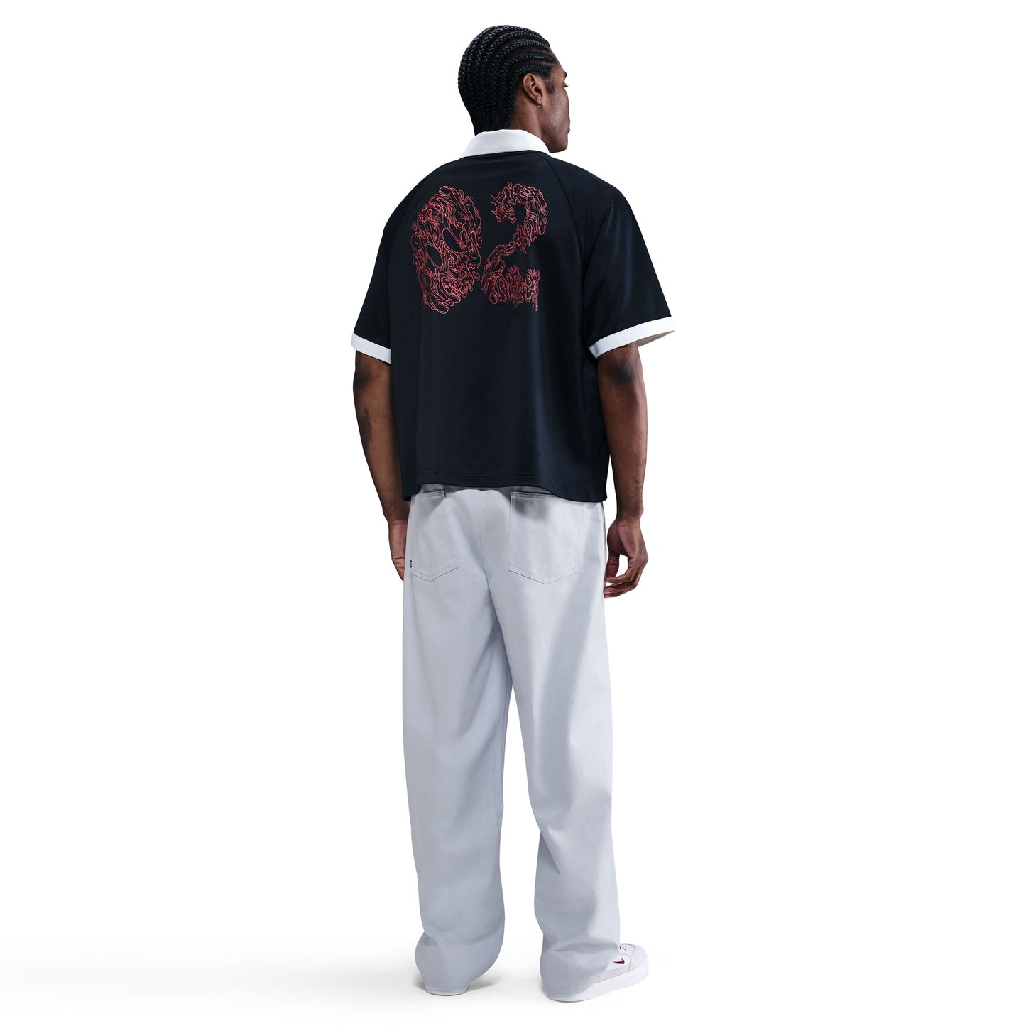 Nike SB Mens Loose Denim Skate Pants Grey