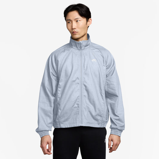 Nike SB Denim Full-Zip Track Jacket Grey White