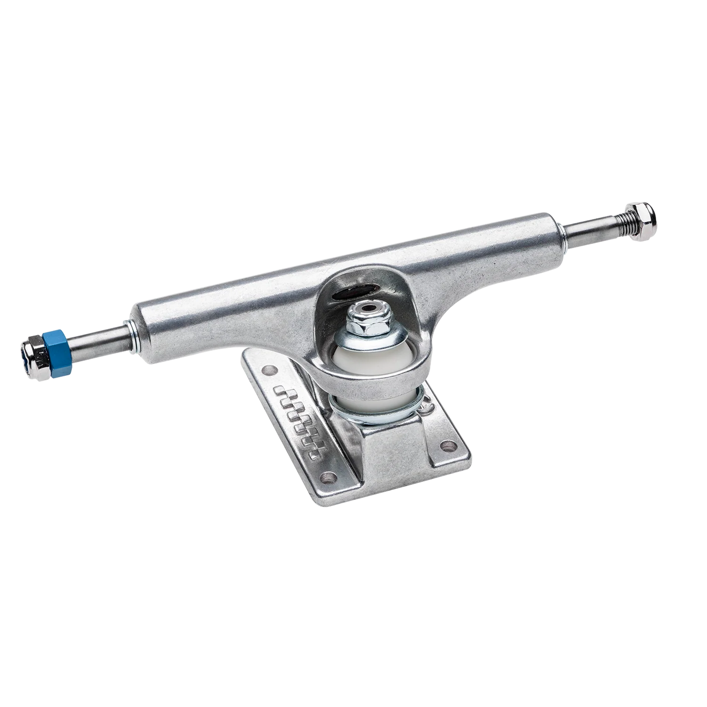 Skateboard truck with metal bearings on a white background