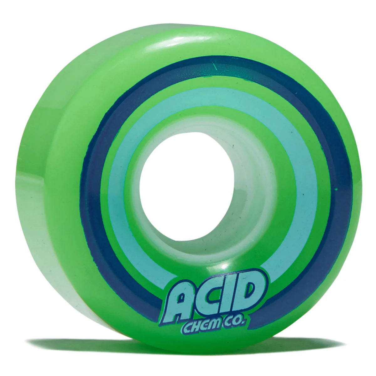 Acid Chemical Wheels Pods Conical 55mm 86A Green