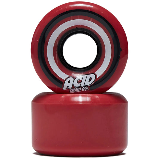 Acid Chemical Wheels Pods Conical 55mm 86A Red