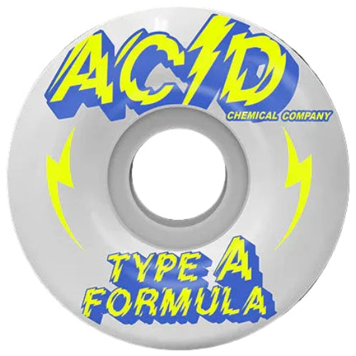 Skateboard wheel with ACID branding on a white background