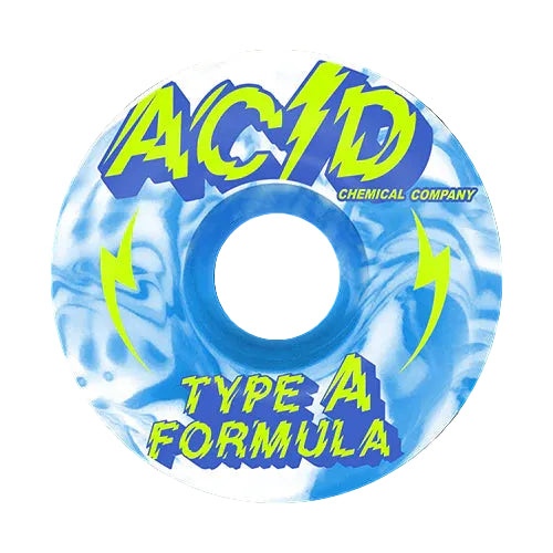 Acid Chemical Wheels Type A Sidecut Power 53mm 99A Blue White Swirl