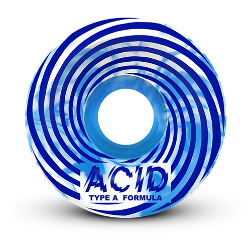 Acid Chemical Wheels Type A Sidecut Swirl 52mm 101A Blue Swirl