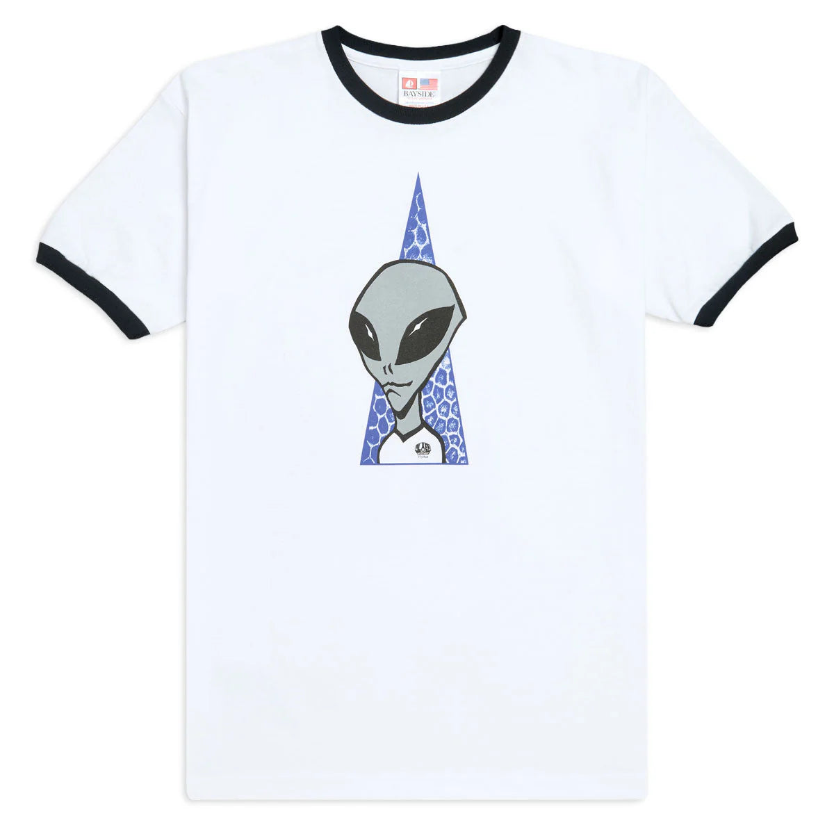 Alien Workshop Shirt Visitor Ringer Tee Natural Navy