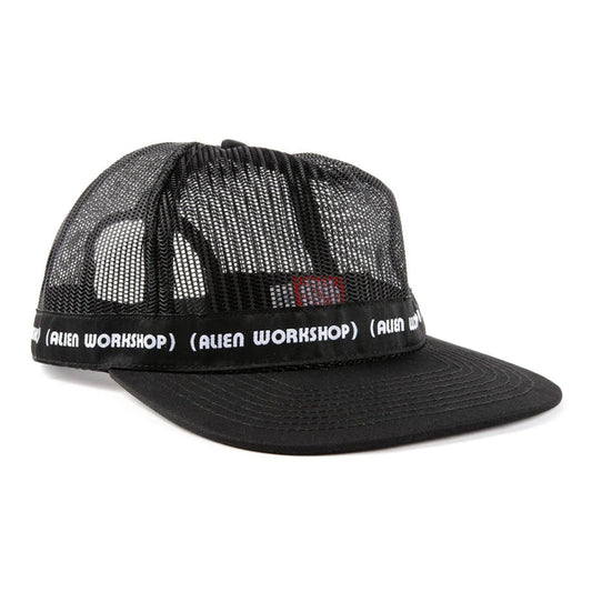 Black mesh cap with Alien Workshop branding on a white background