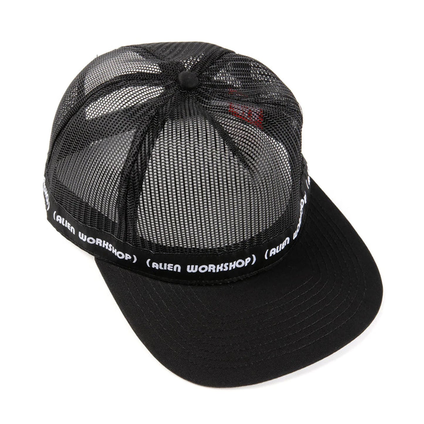 Black mesh cap with 'Alien Workshop' branding on a white background