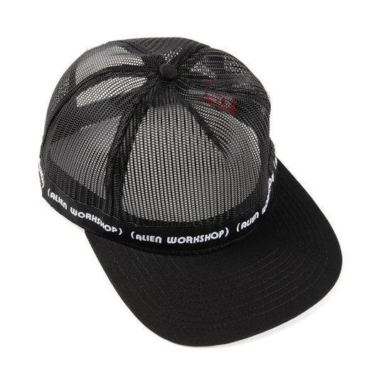 Black mesh cap with 'Alien Workshop' branding on a white background