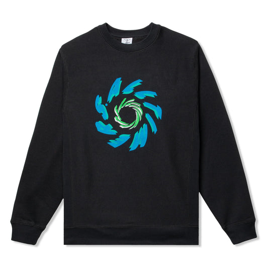 Alltimers Crewneck Heavyweight Spin Cycle Black