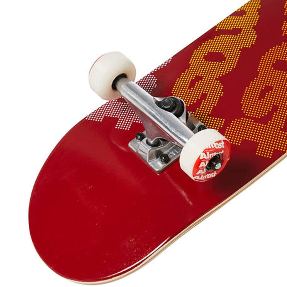 Almost Complete Skateboard Light Bright Red 7.75