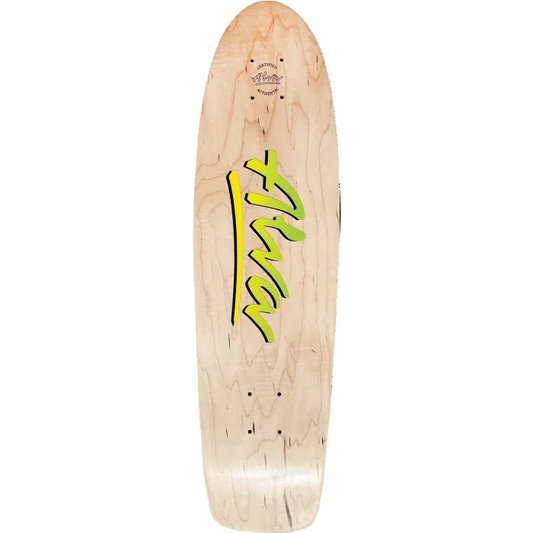 Alva Skateboard Deck 1977 OG Green Yellow Fade 7.75