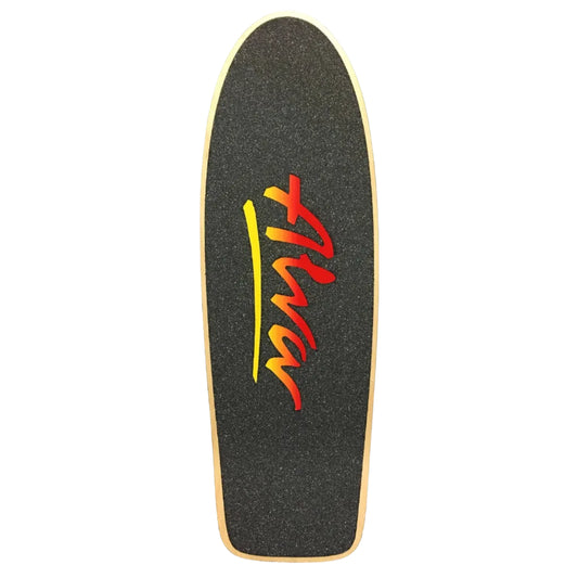 Alva Skateboard Deck 1980 Tri Logo Pig Natural Black 10.0