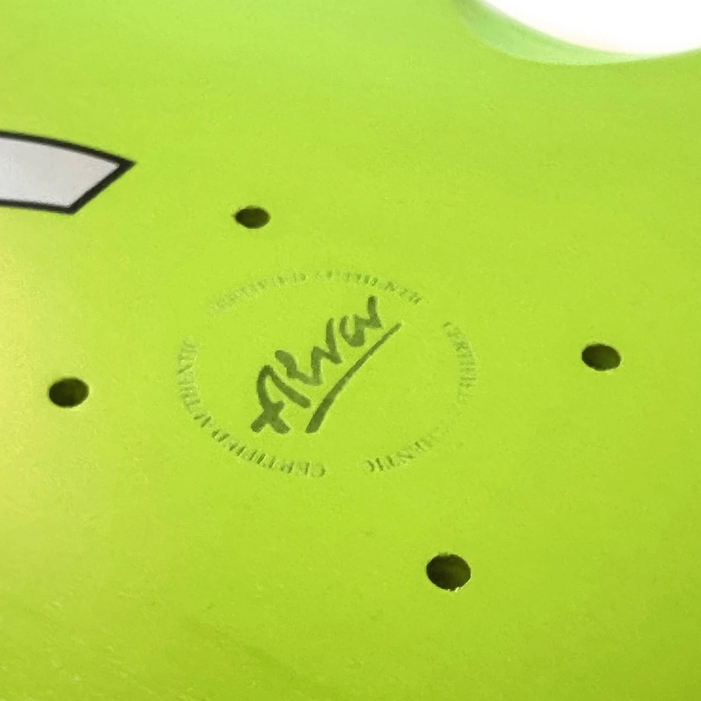 Alva Skateboard Deck Short Stuff Neon Yellow 10.0