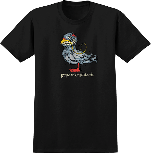 Antihero Shirt Grimple Pigeon Black