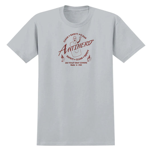 Antihero Shirt Clean Safety Silver Burgundy