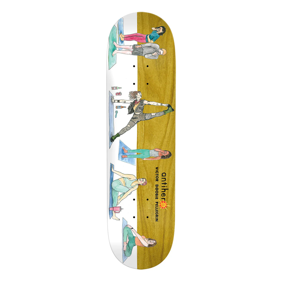 Antihero Skateboard Deck Doobie I Farted In Yoga Class 8.69