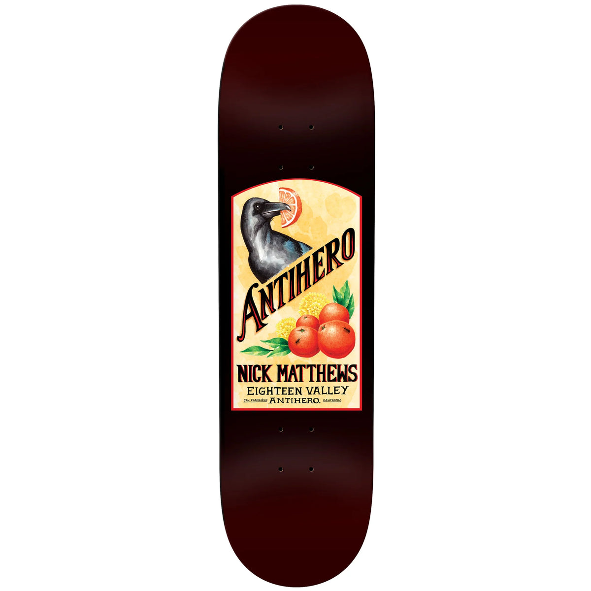 Antihero Skateboard Deck Matthews Homers Part 2 8.62