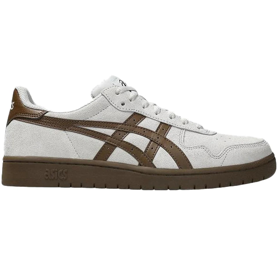 White and brown sneaker on a white background