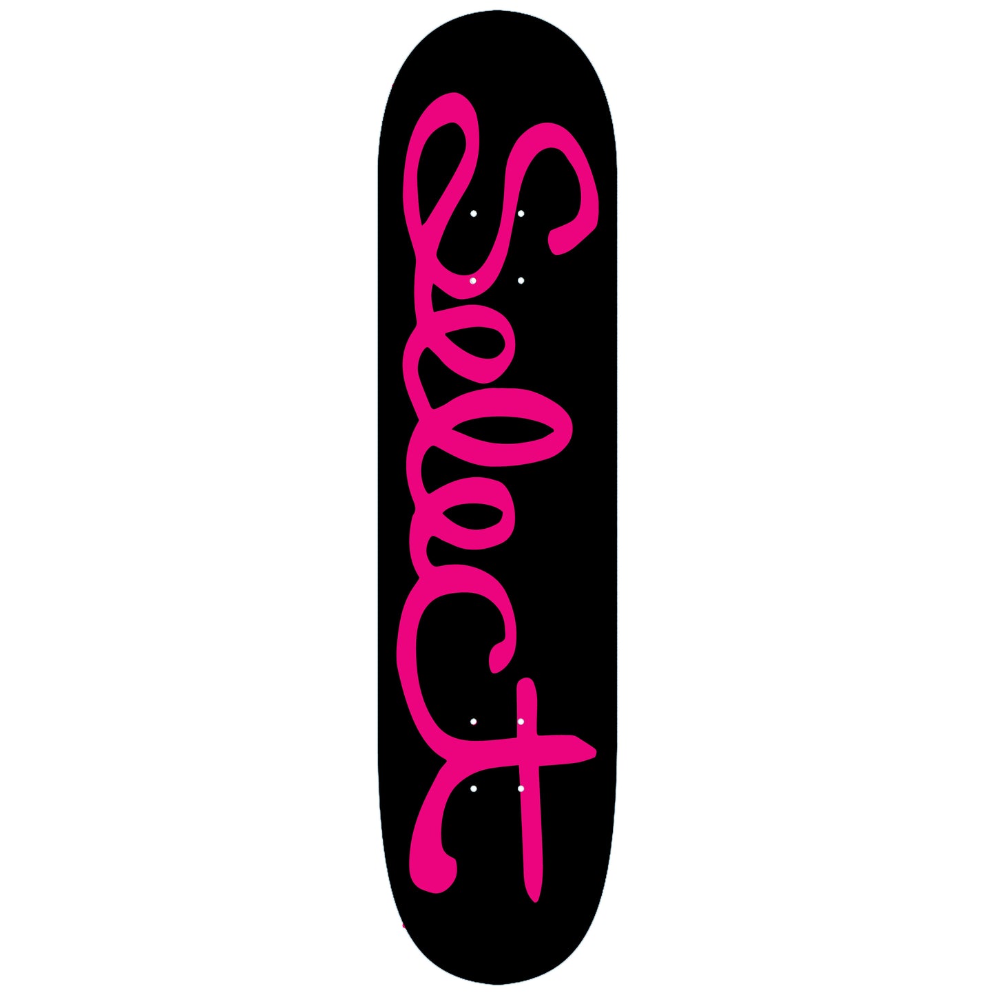 Select Skateboard Deck Classic Script Black