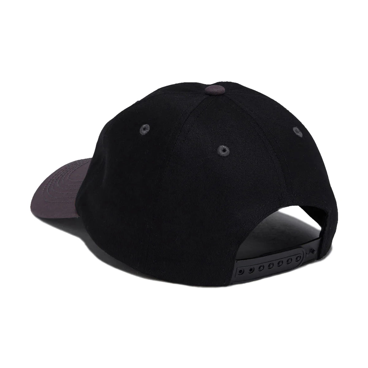 Black cap with measurement details on a white background