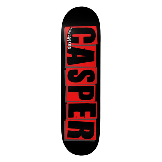 Skateboard deck with 'Paspe' branding on a white background