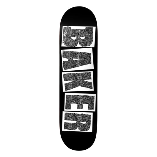 Skateboard deck with 'Baker' logo on a white background