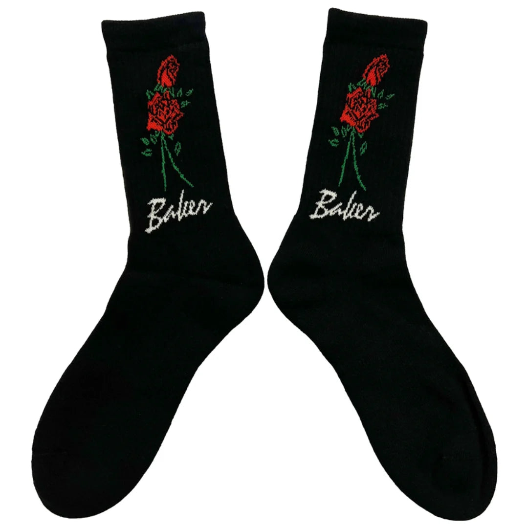 Baker Socks Roses Black