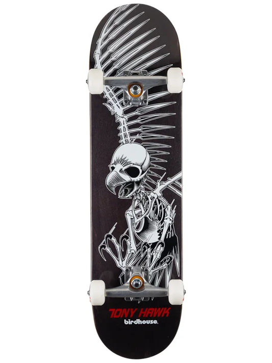 Birdhouse Complete Skateboard Hawk Full Skull Black 8.0