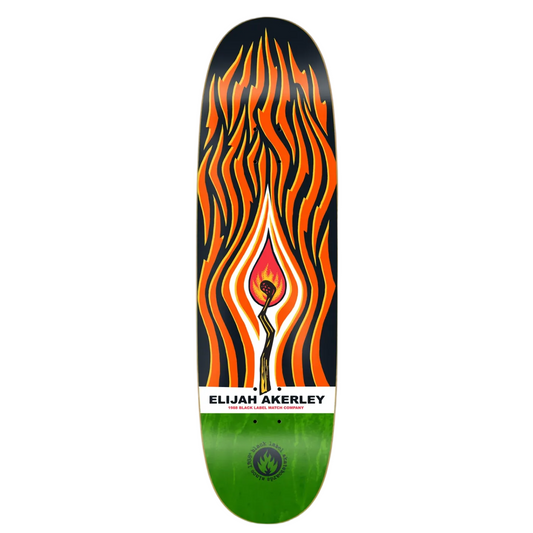 Black Label Skateboard Deck Akerley Match Co 9.0