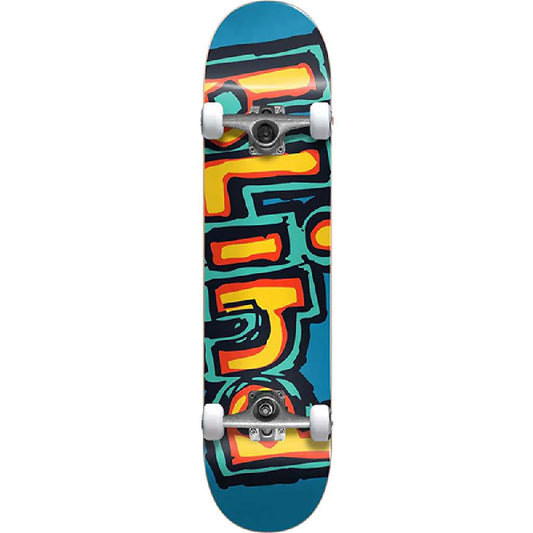Blind Complete Skateboard Matte OG Logo Bright Red Teal 7.75