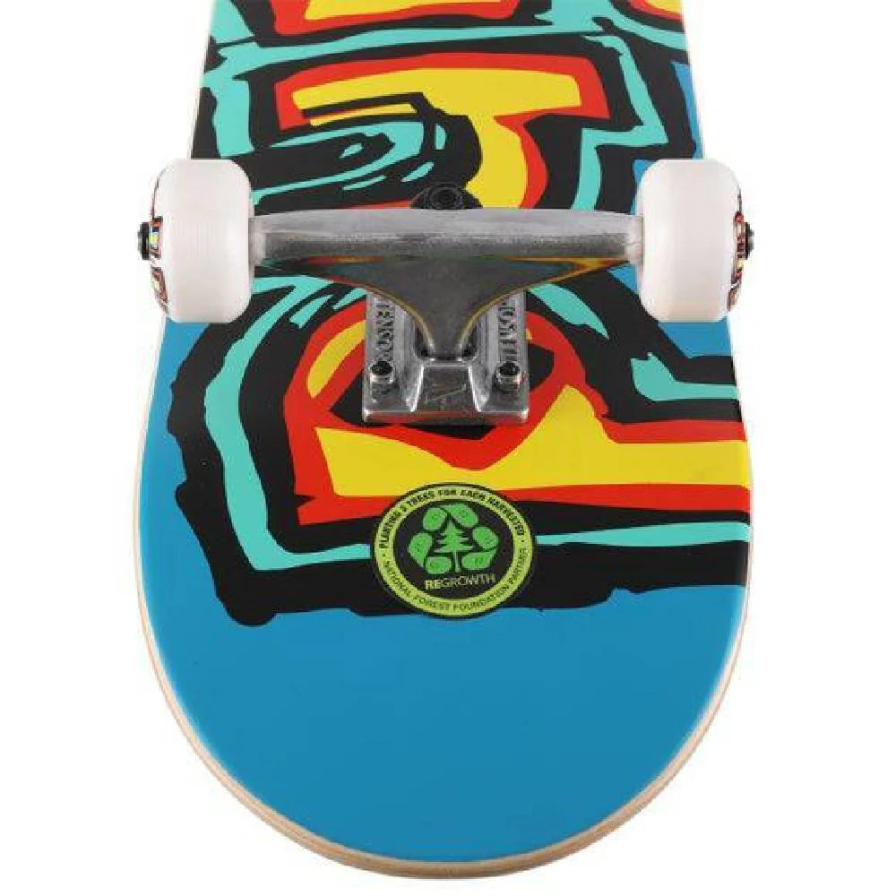 Blind Complete Skateboard Matte OG Logo Bright Red Teal 7.75