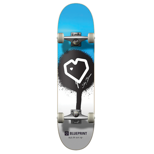 Blueprint Complete Skateboard Sky Brown Blue White 8.0