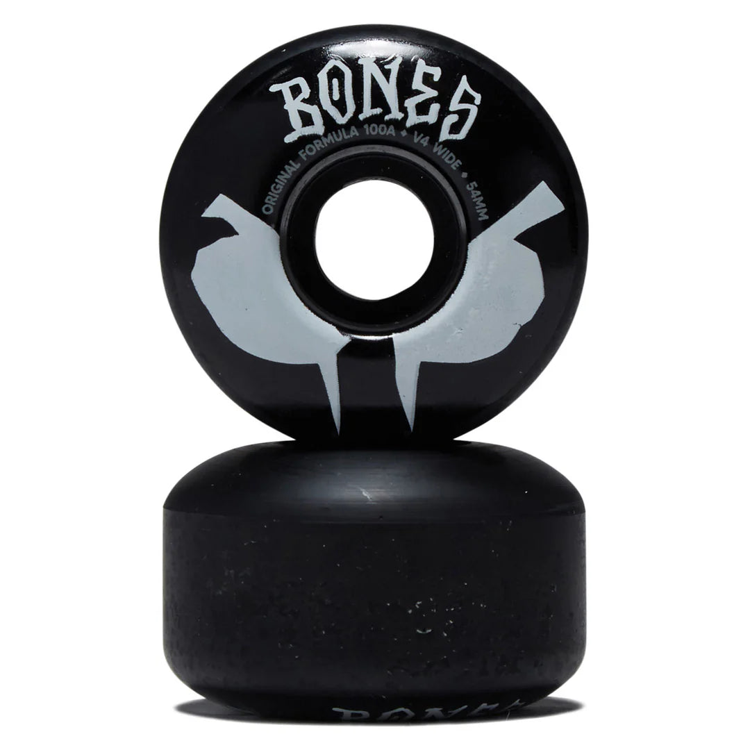Bones Wheels 100s OG Wides v4 54mm 100A Blot Black