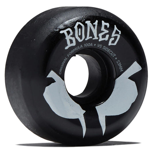 Bones Wheels 100s OG v5 Sidecut Blot Black 53mm 100A