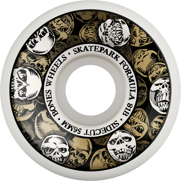 Bones Wheels Skatepark Formula Sidecut p5 56mm 101A Skulls